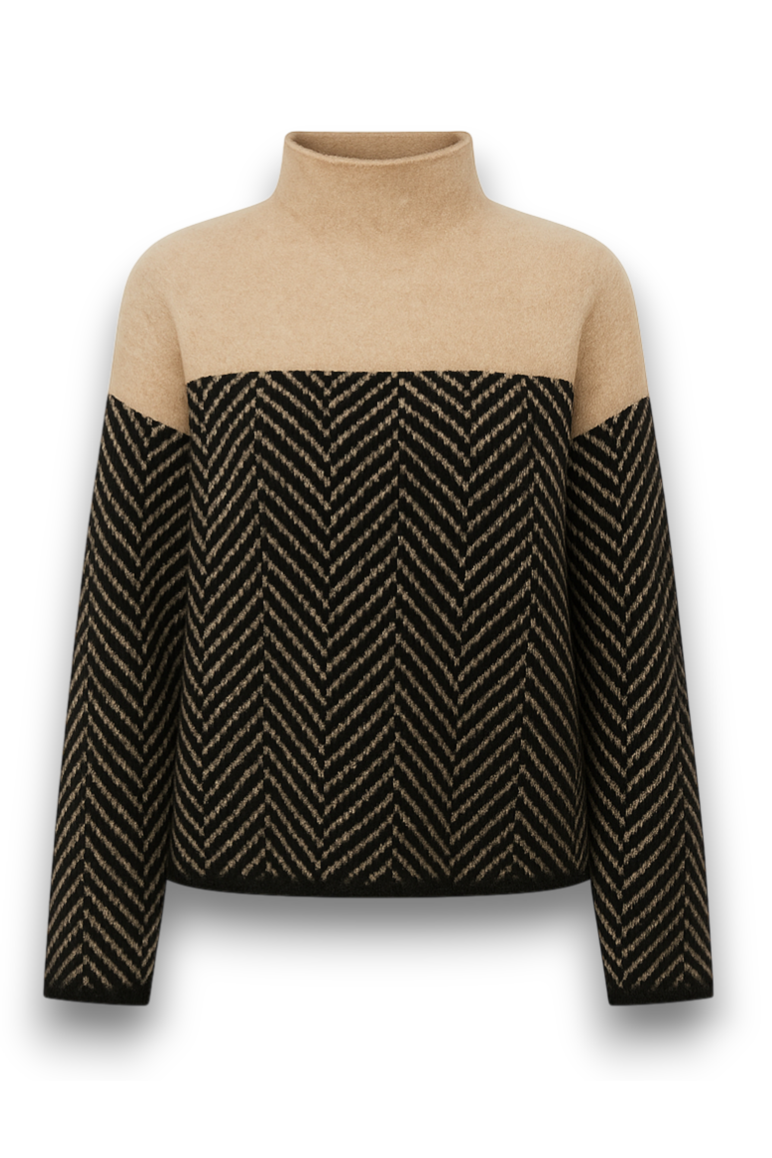 Zeyvara Halve Col Loose Fit Trui