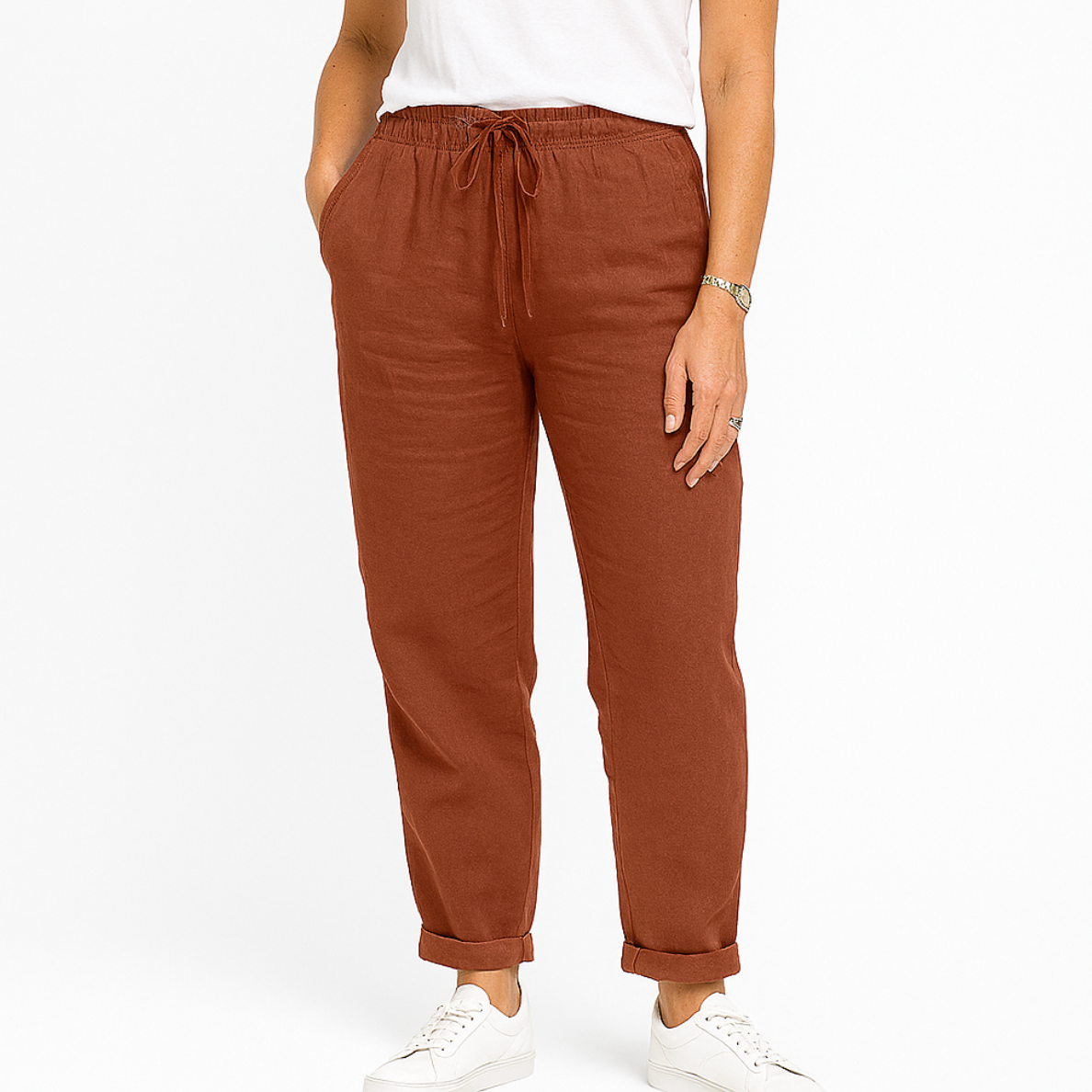 Breezefit™ | Ademend Linnen Comfortbroek