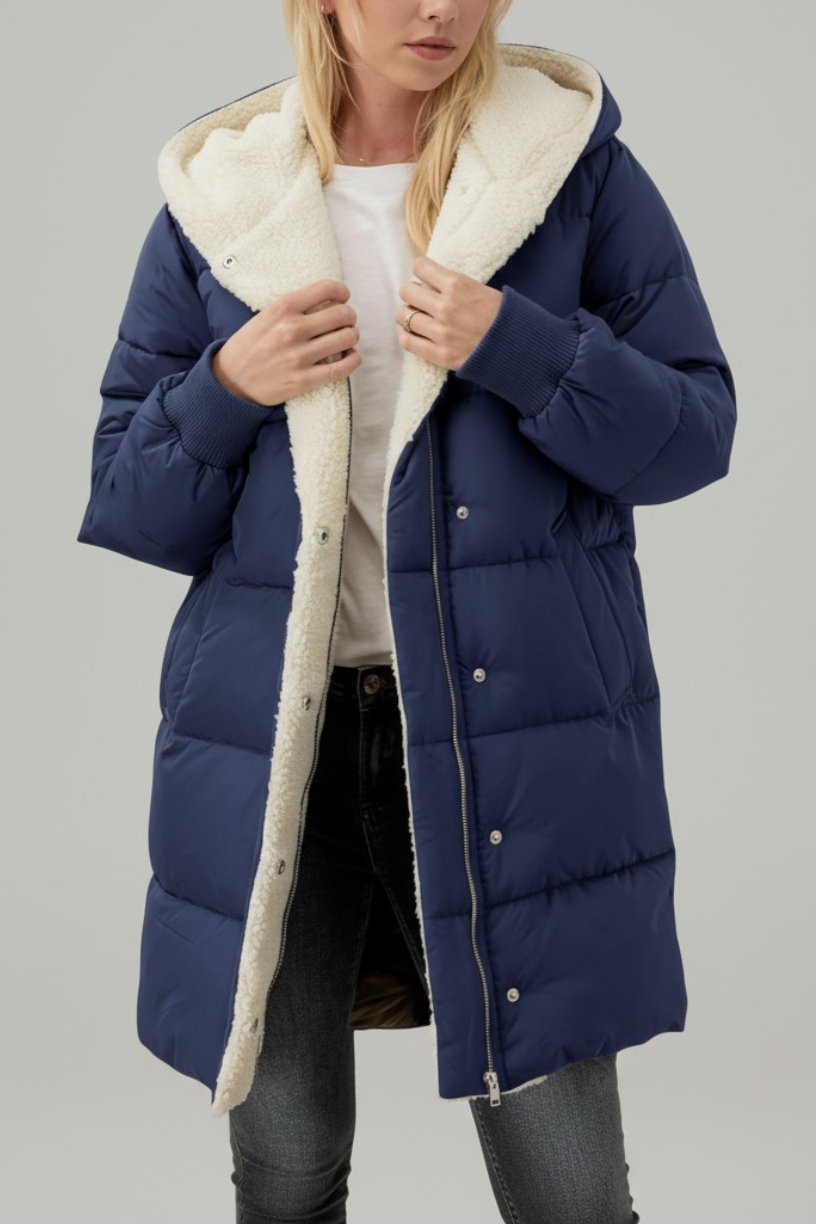 Nordelle Sherpa Pufferjas met Capuchon