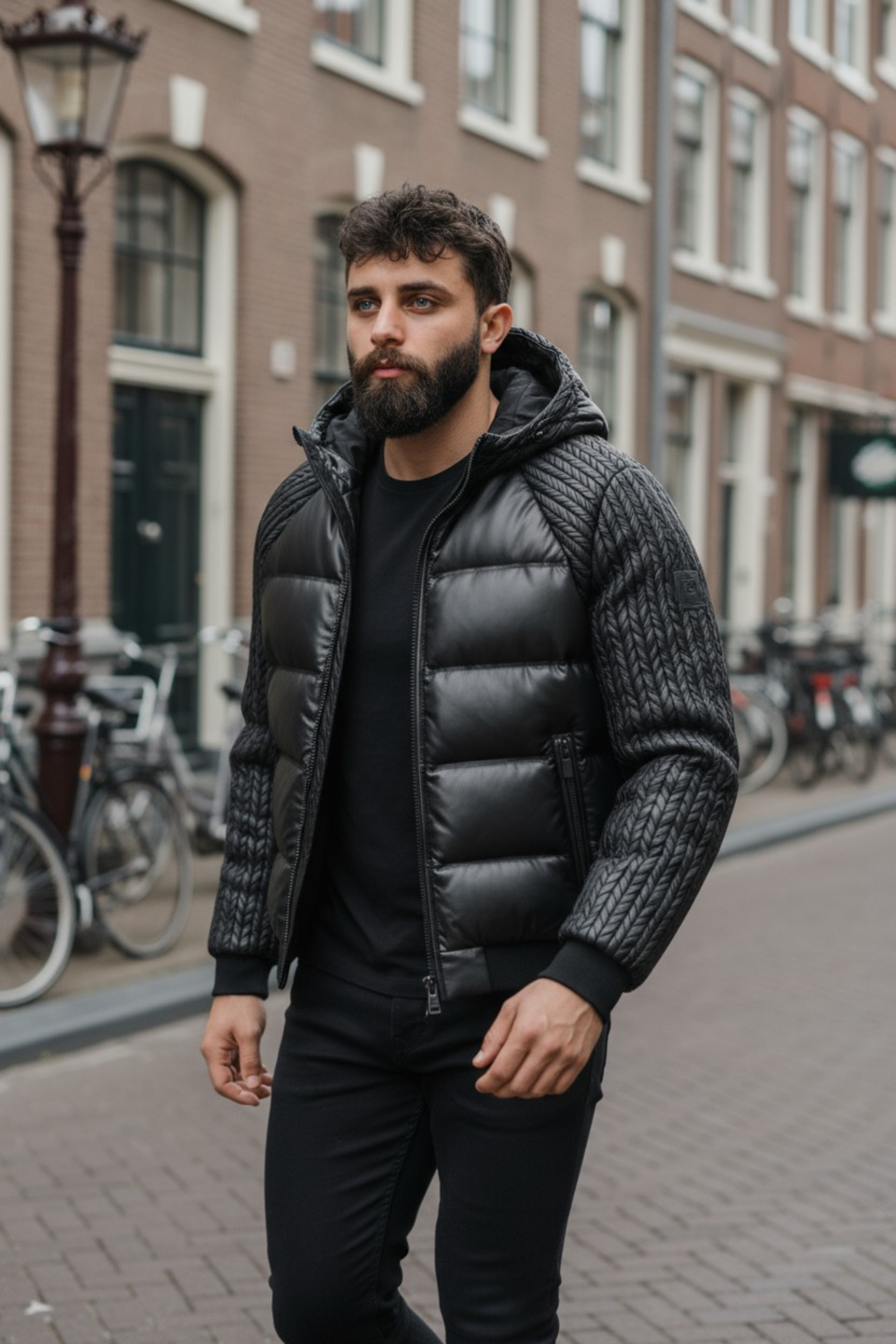 Dante’s™ | Slim Fit Patchwork Bomber