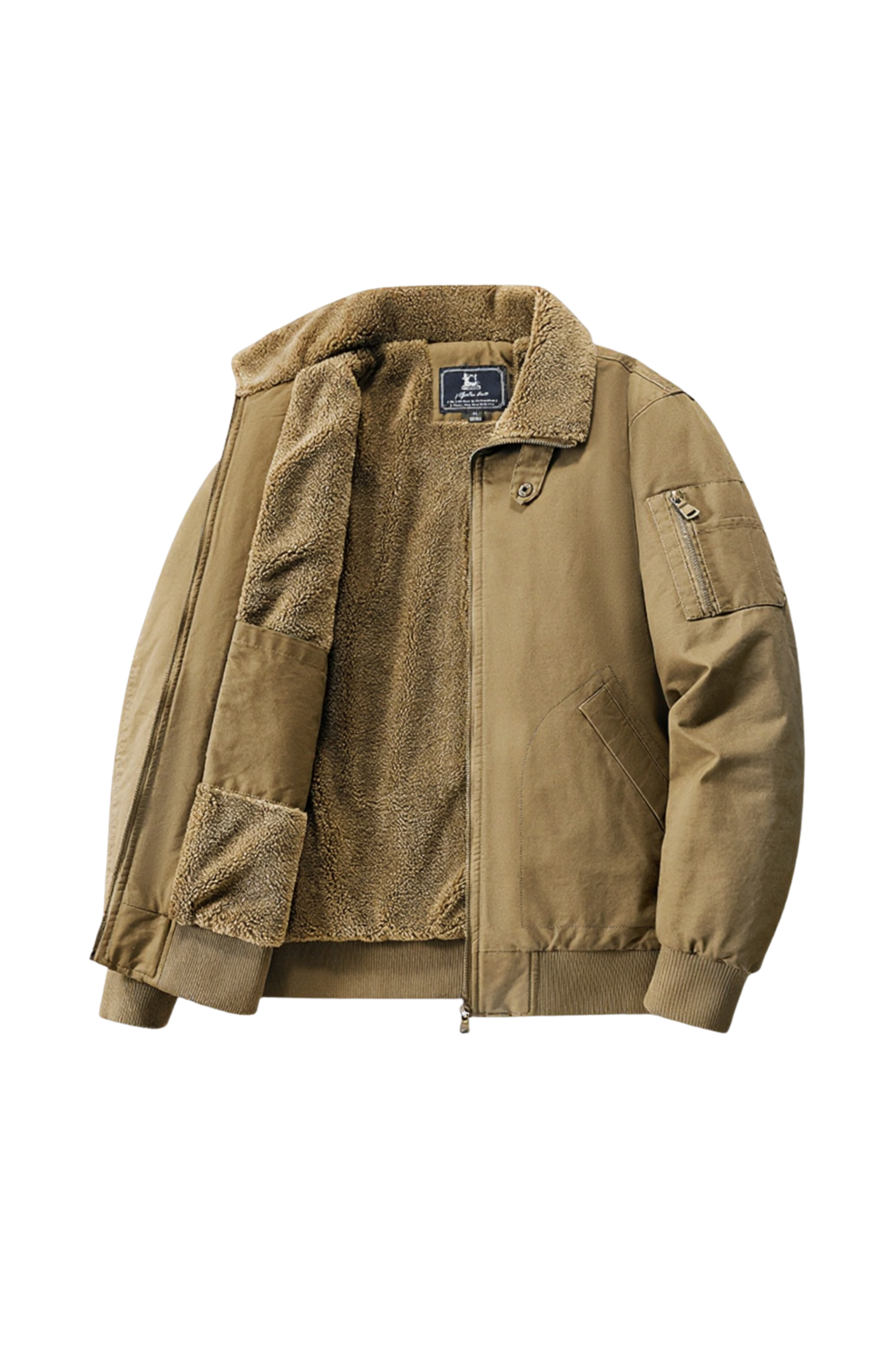 Brunetto™ | Luxe Fleece Bomber Jacket