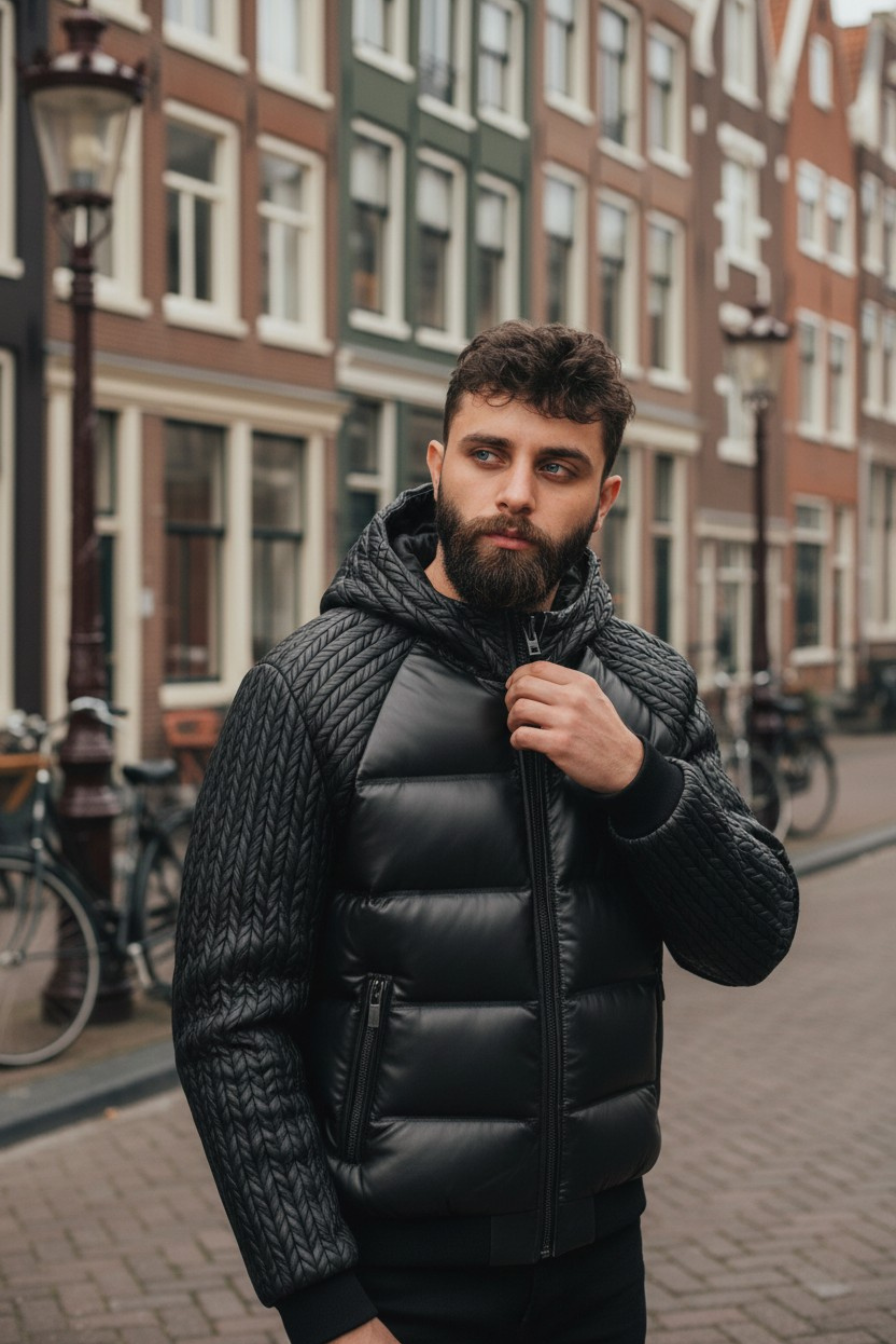 Dante’s™ | Slim Fit Patchwork Bomber