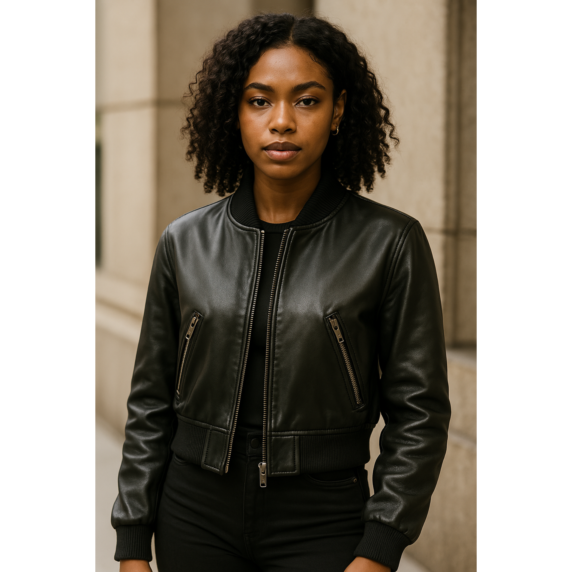 Asha's™ | Stoer & Stijlvol Kunstleren Bomberjack
