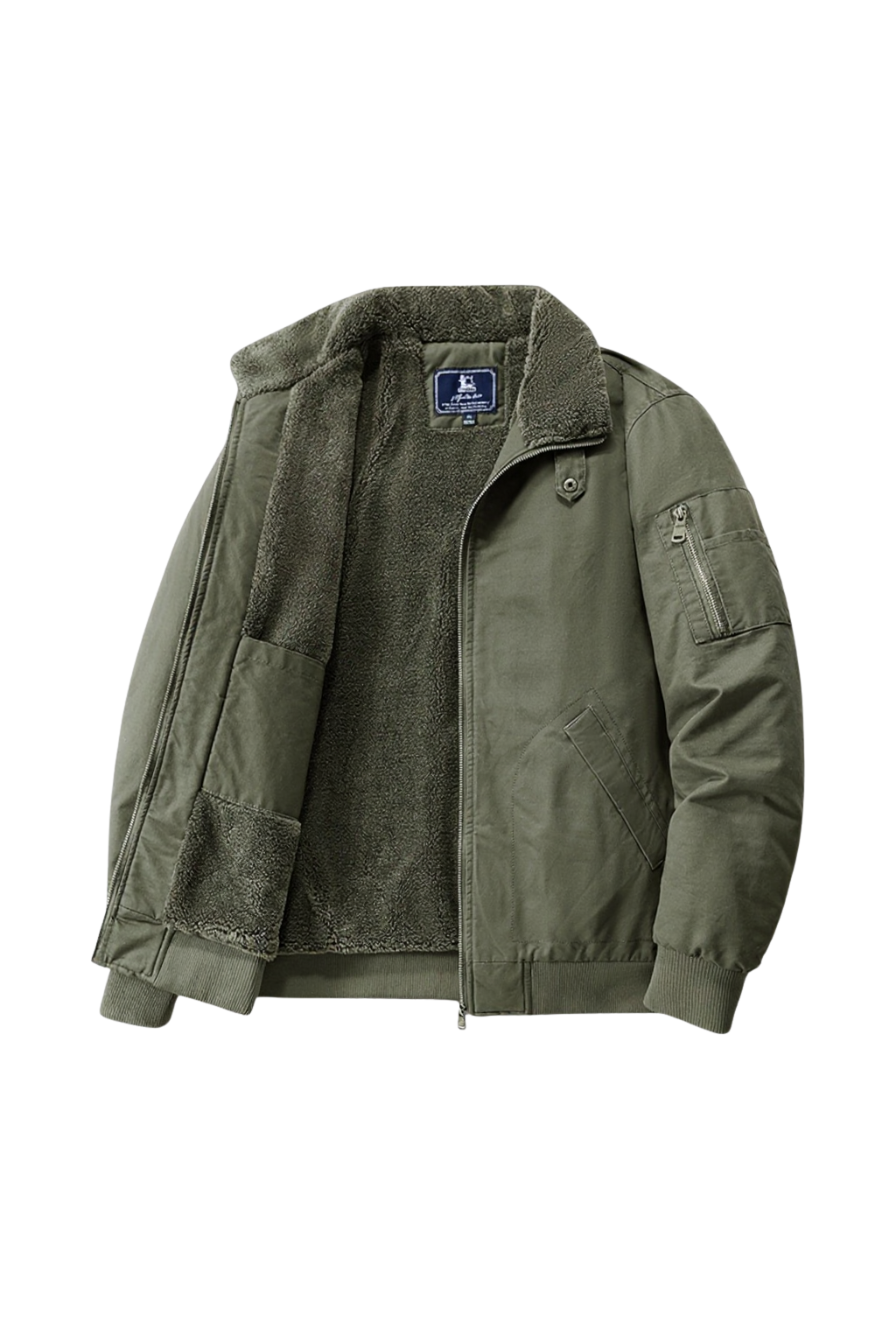 Brunetto™ | Luxe Fleece Bomber Jacket