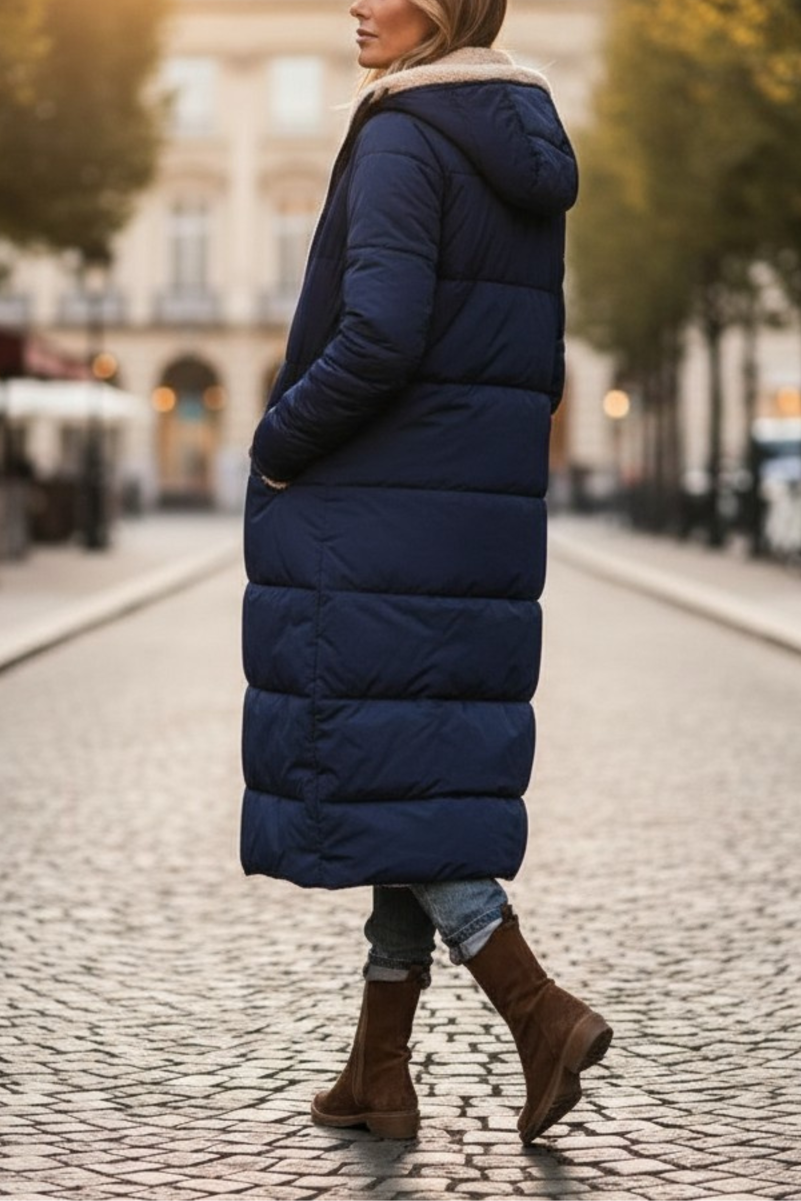 Elena's™ | Tijdloze Lange Winterjas