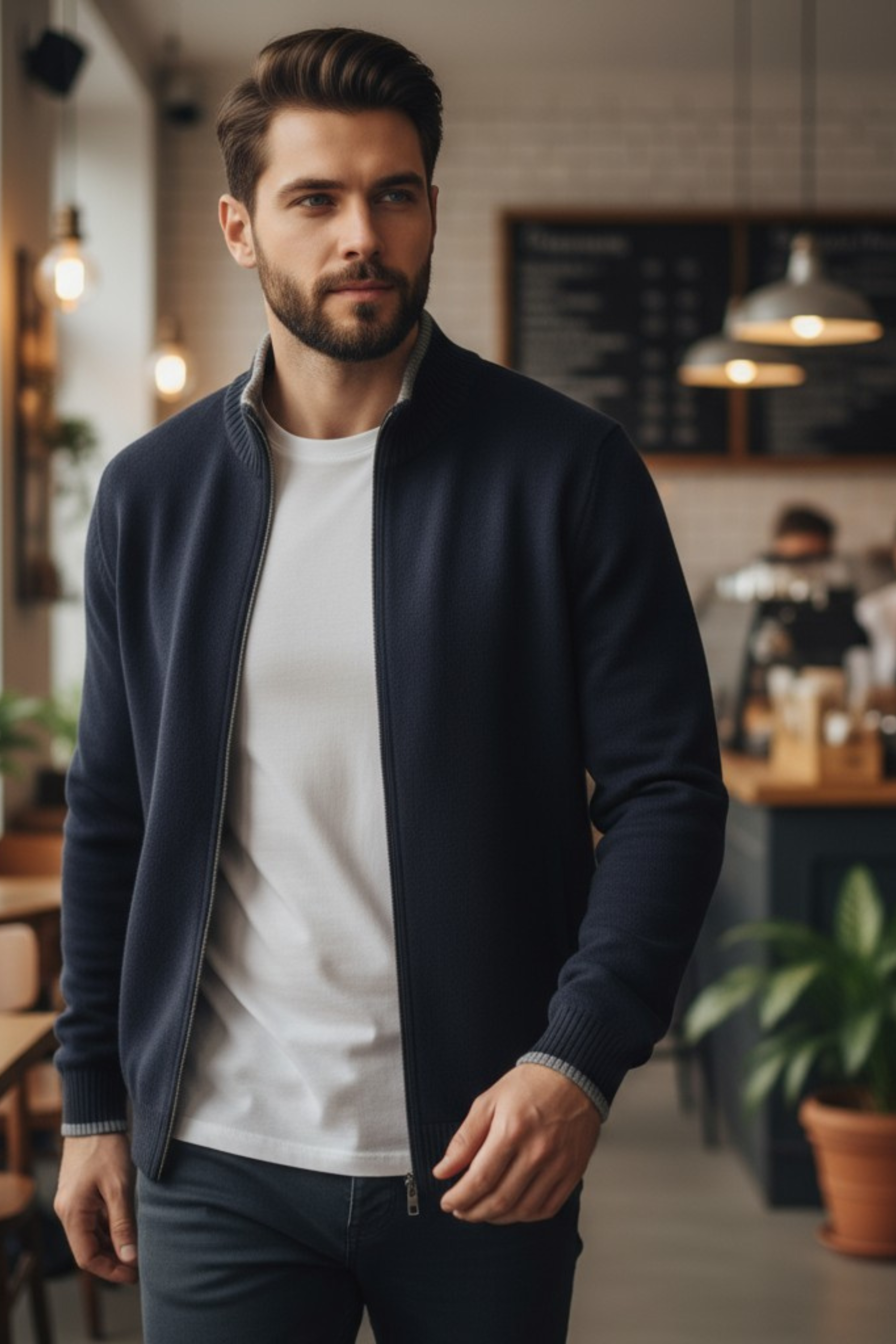 Dante Classic Gebreide Rits Vest