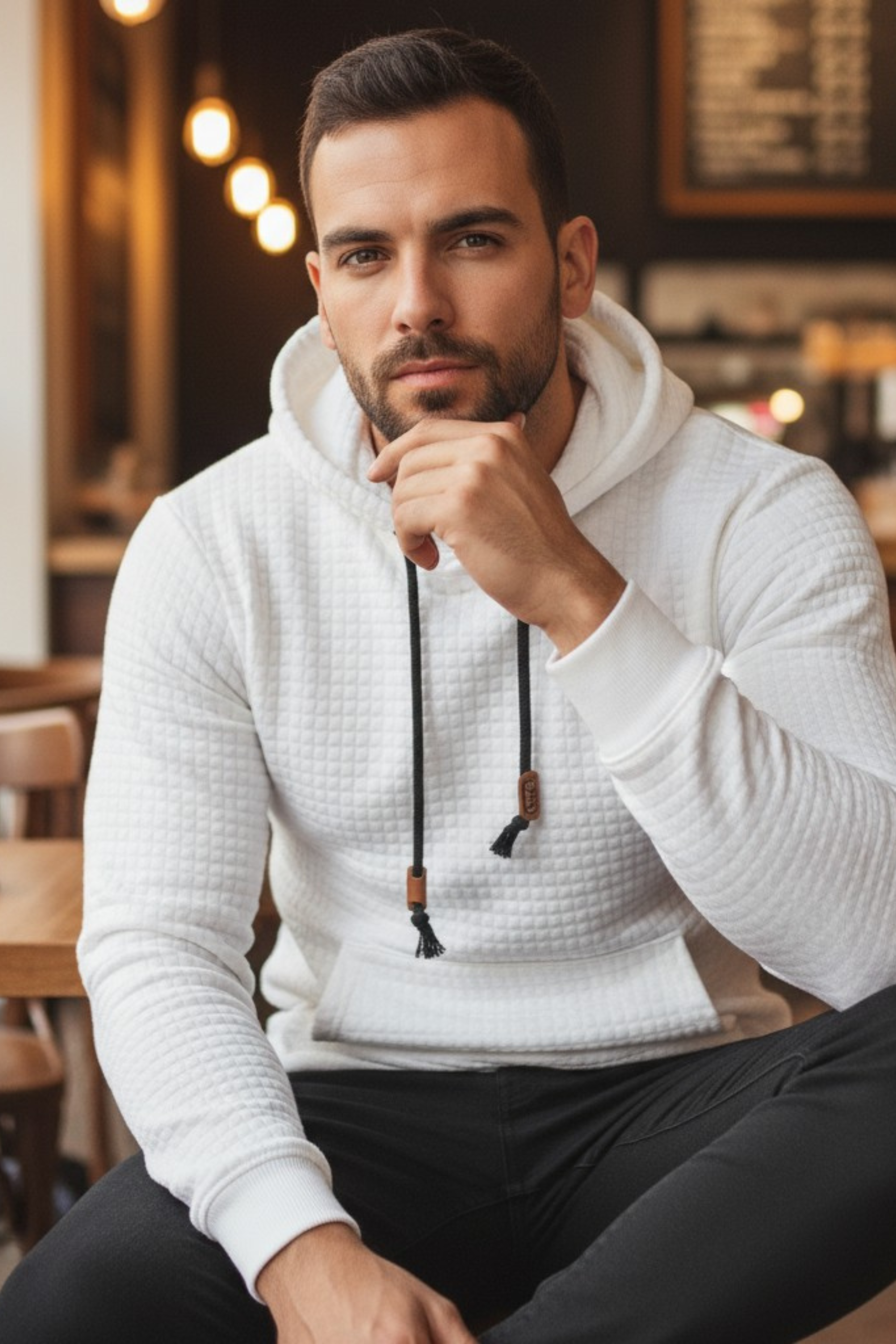 UrbanGrid™ | Modern Knit Hoodie