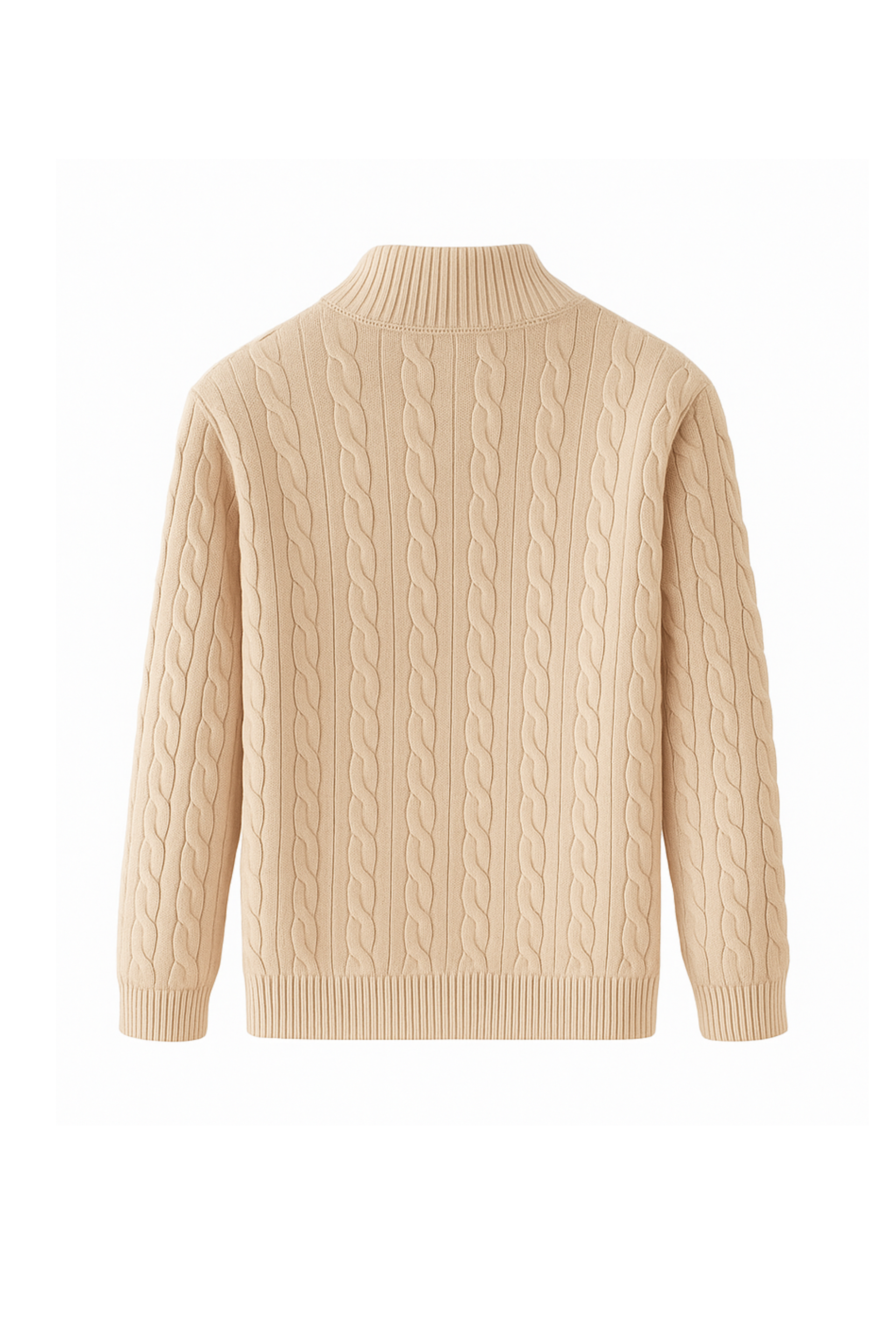 Arden Kabelgebreide Half-Zip Trui