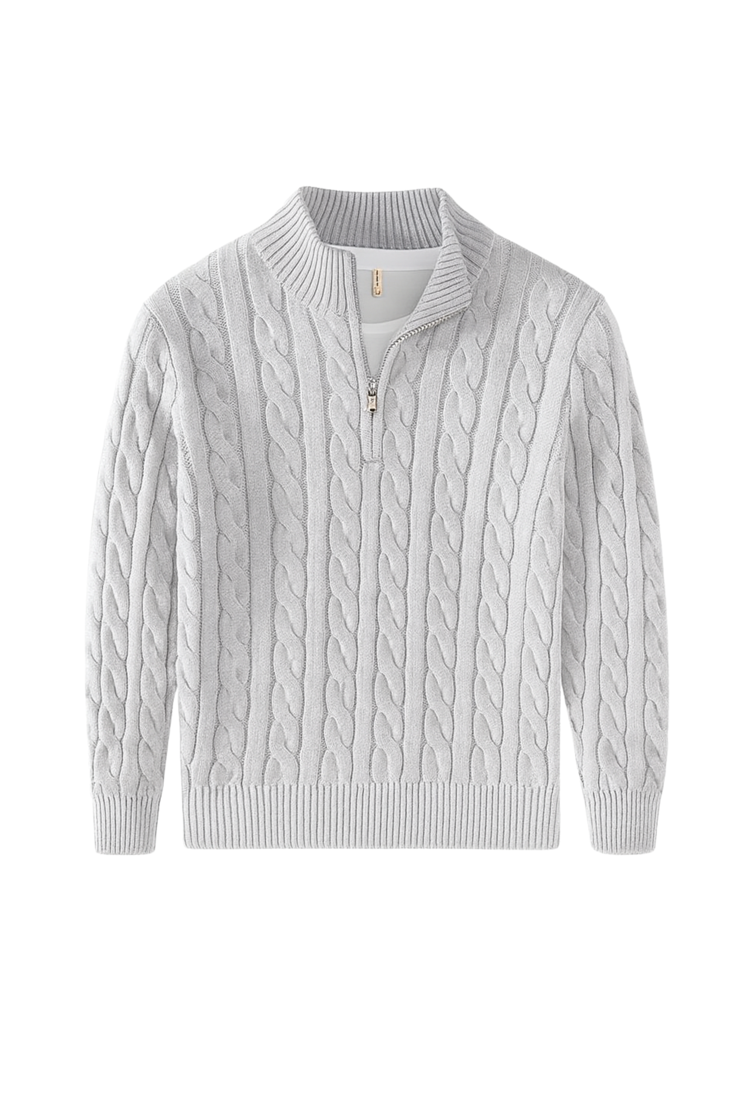 Arden Kabelgebreide Half-Zip Trui