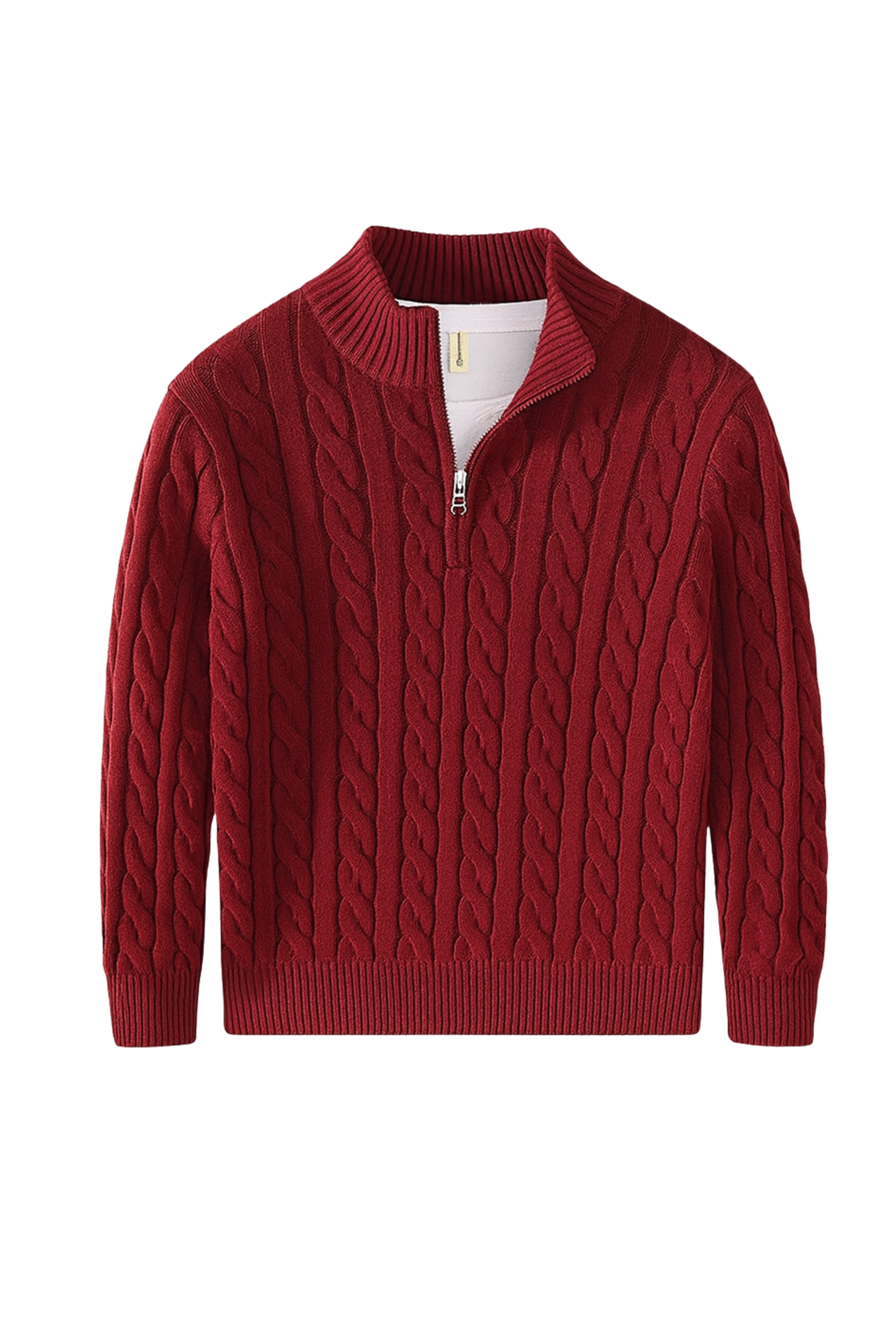 Arden Kabelgebreide Half-Zip Trui