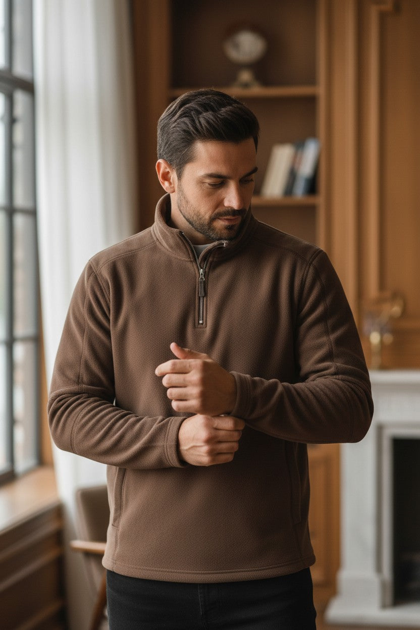 PolarKlassiek™ | Warme Kwart-Rits Pull