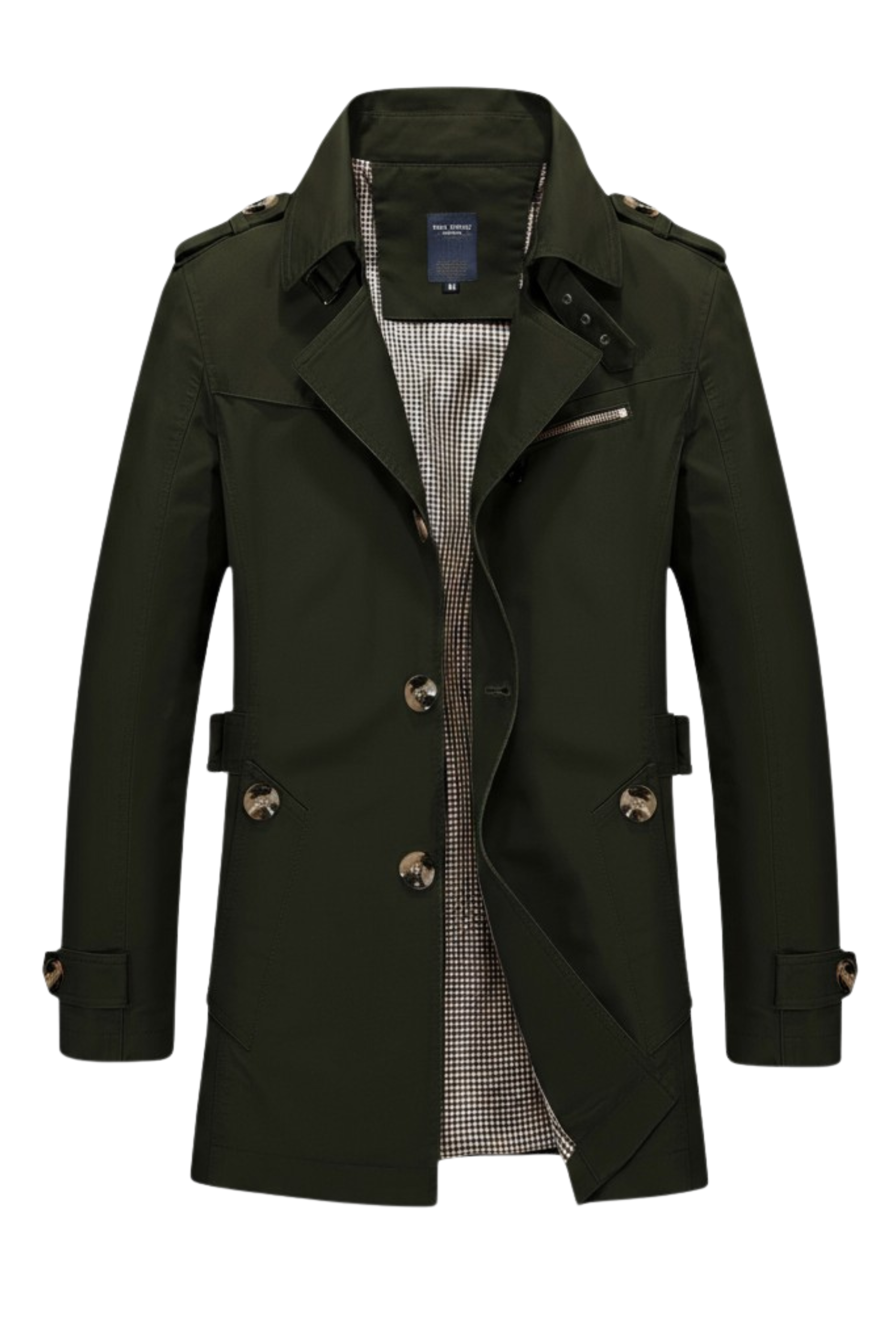 Areden Luxe Katoenen Trenchcoat