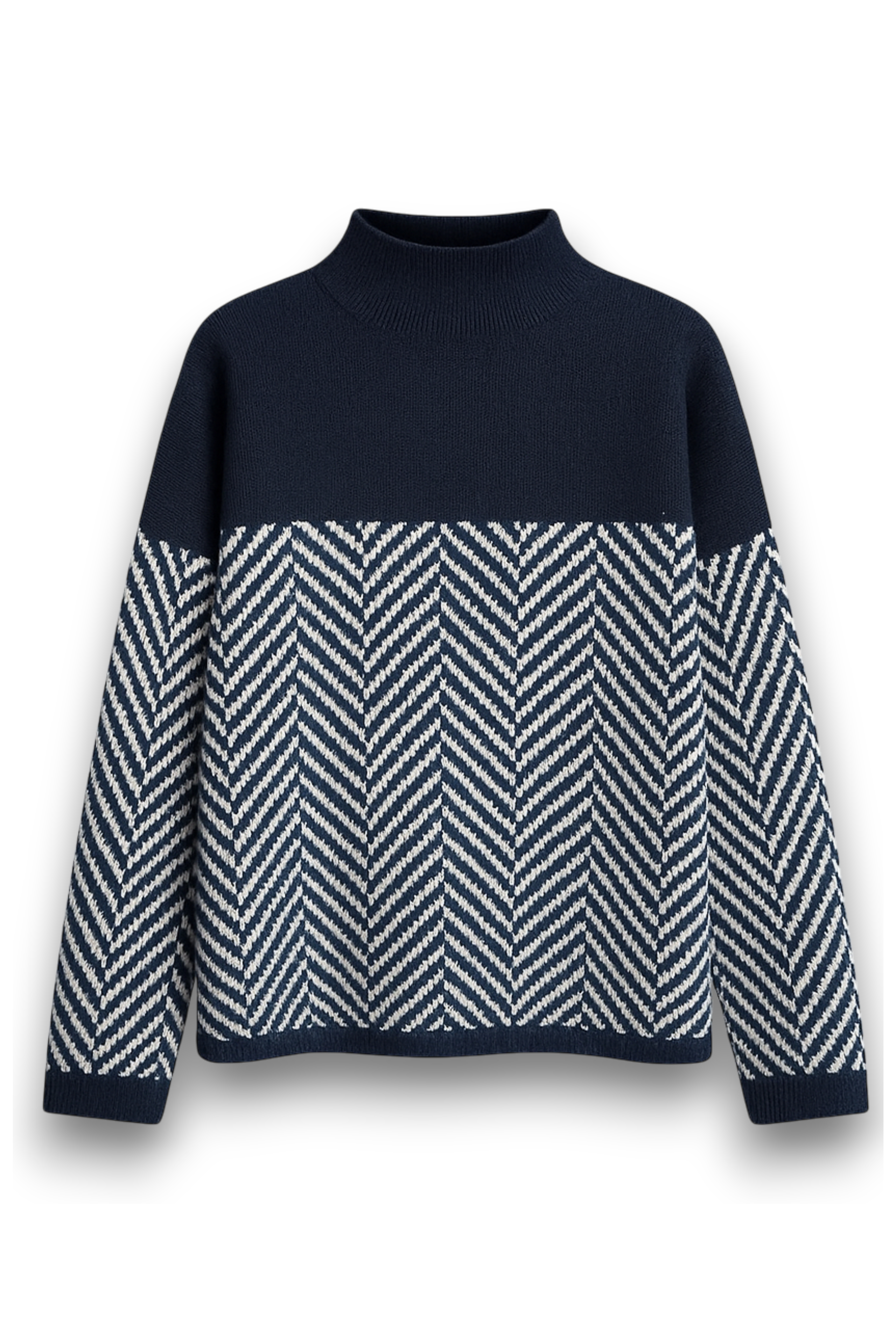 Zeyvara Halve Col Loose Fit Trui