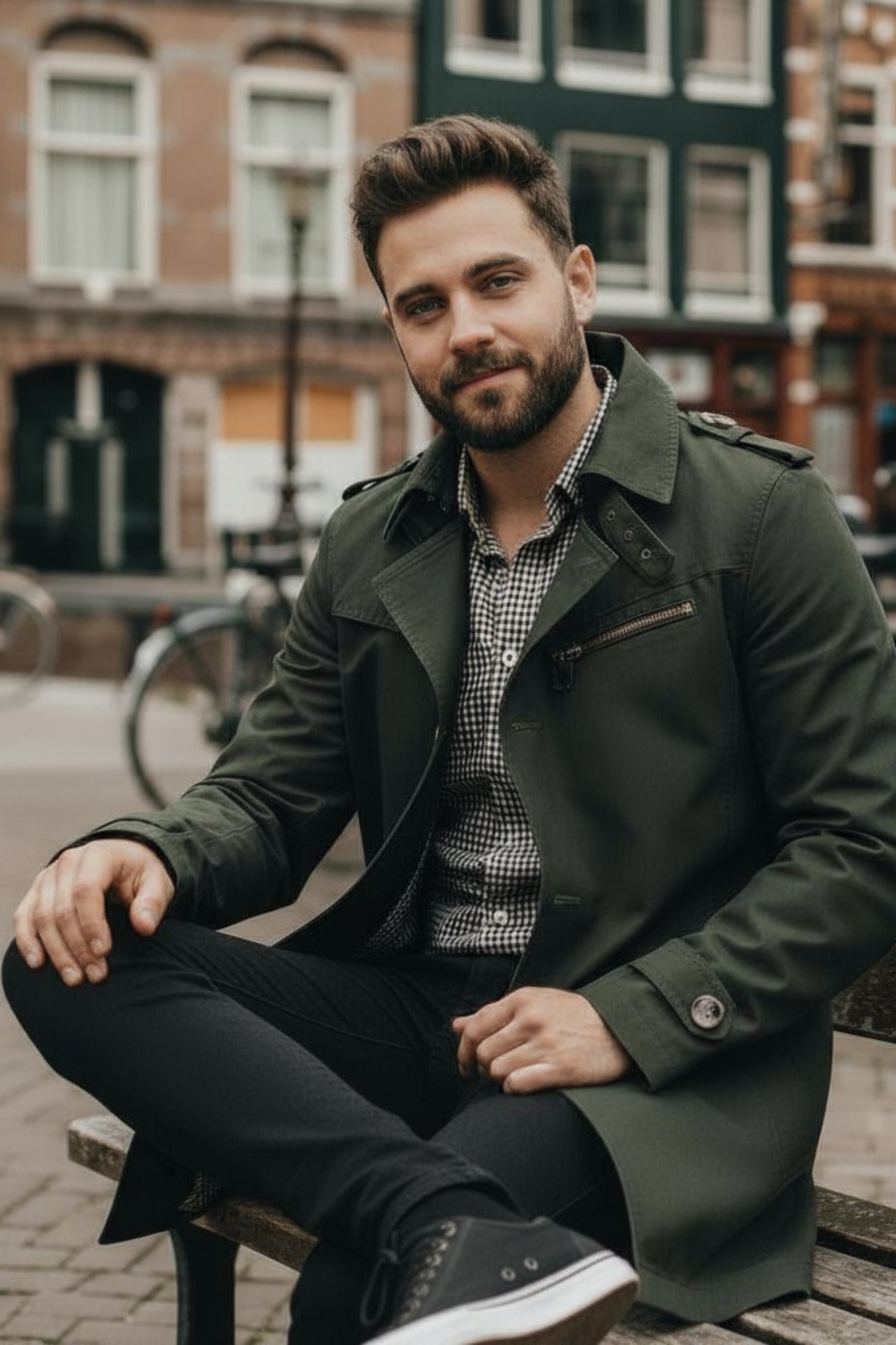 Areden Luxe Katoenen Trenchcoat