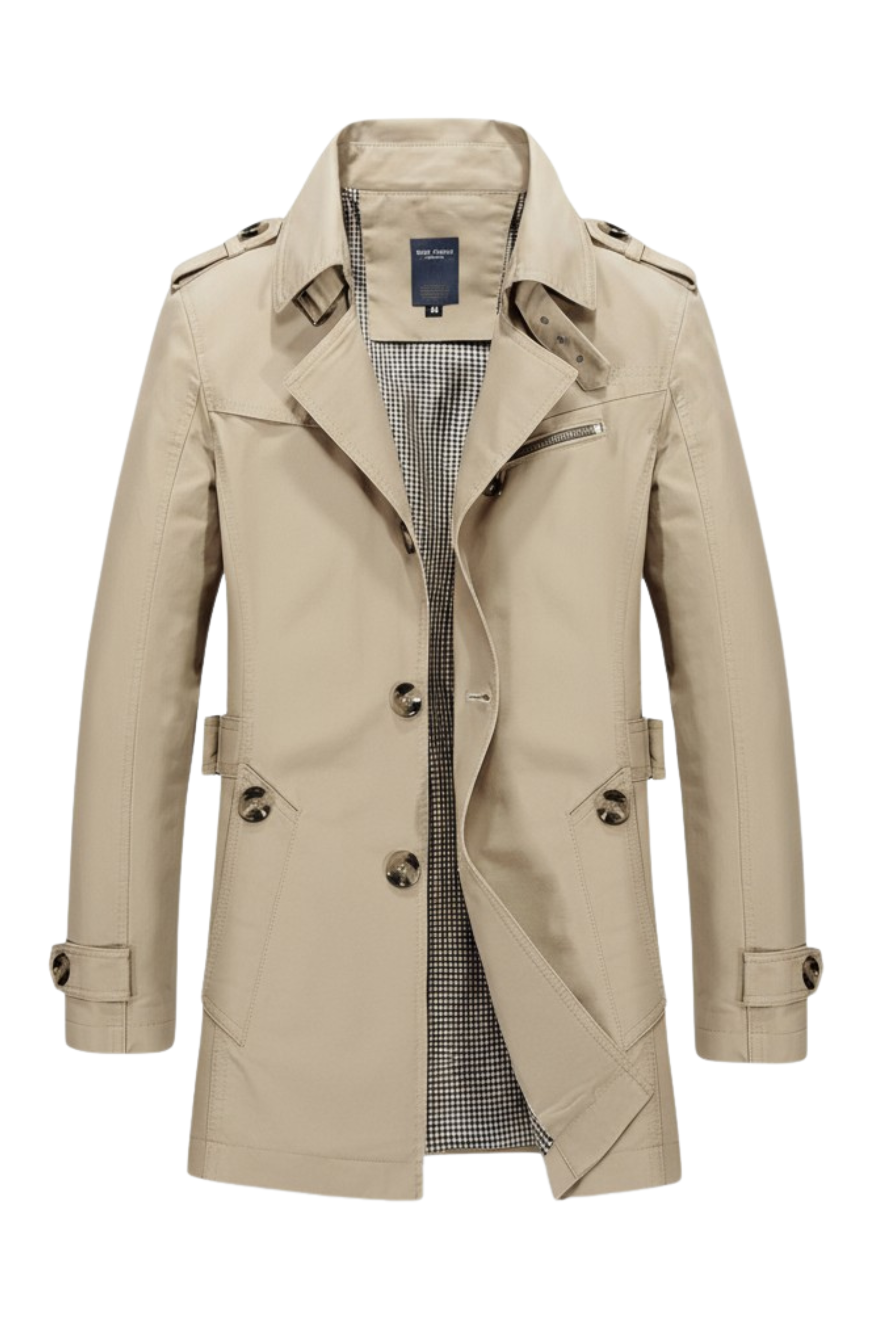 Areden Luxe Katoenen Trenchcoat