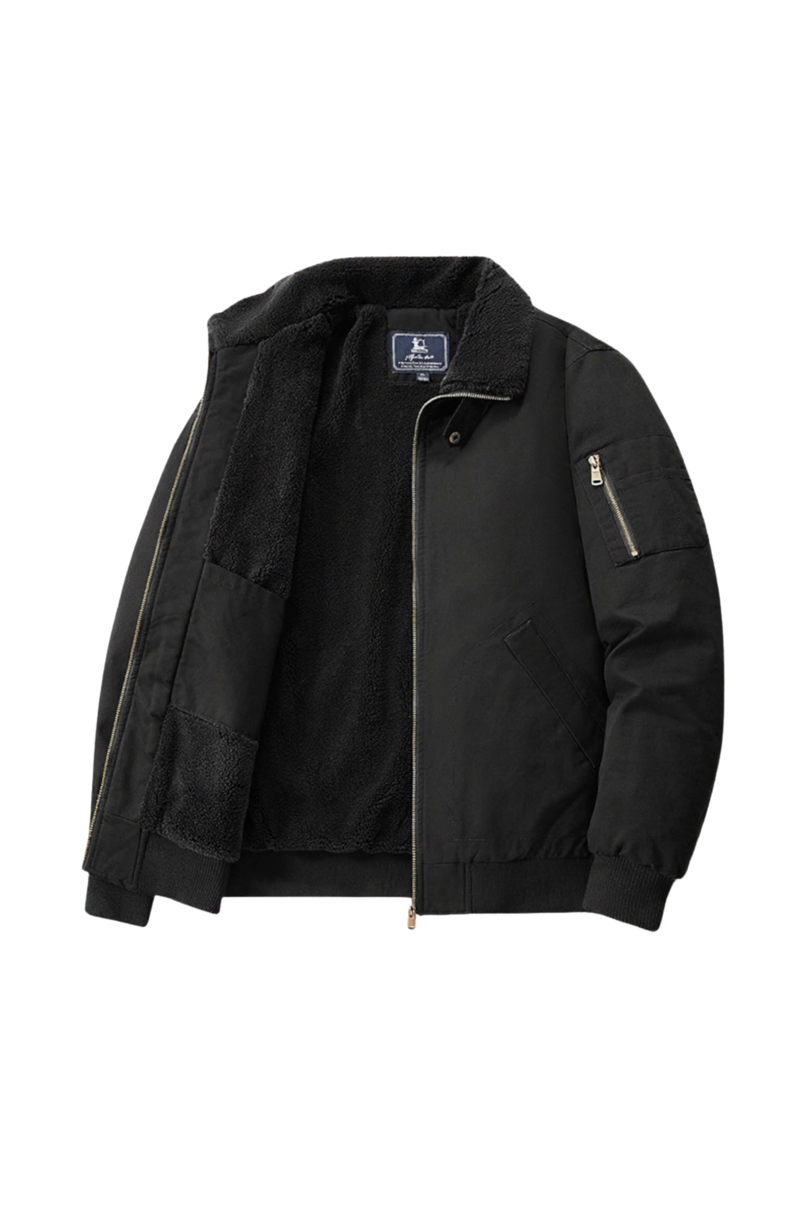 Brunetto™ | Luxe Fleece Bomber Jacket