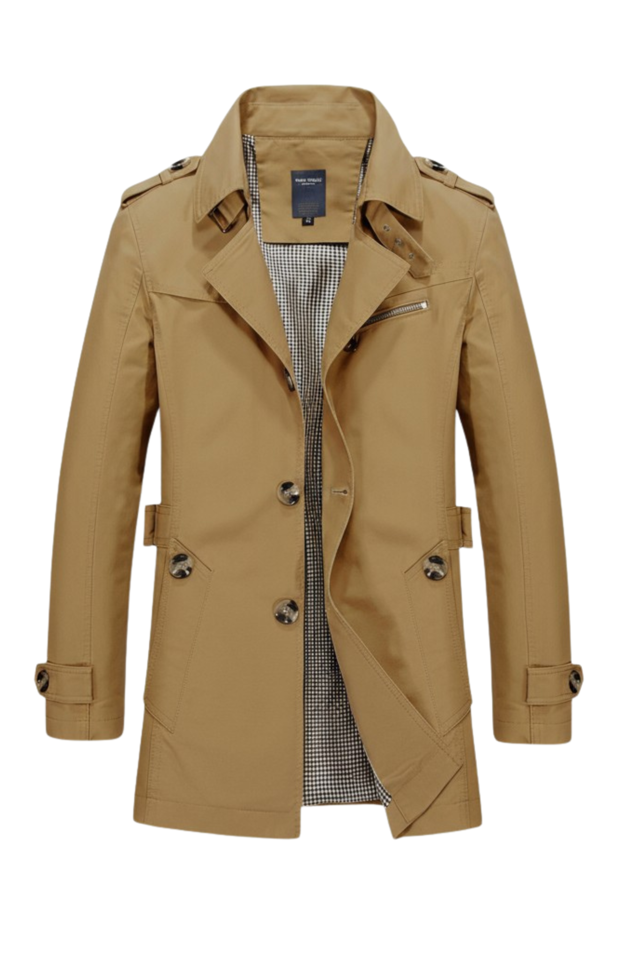 Areden Luxe Katoenen Trenchcoat