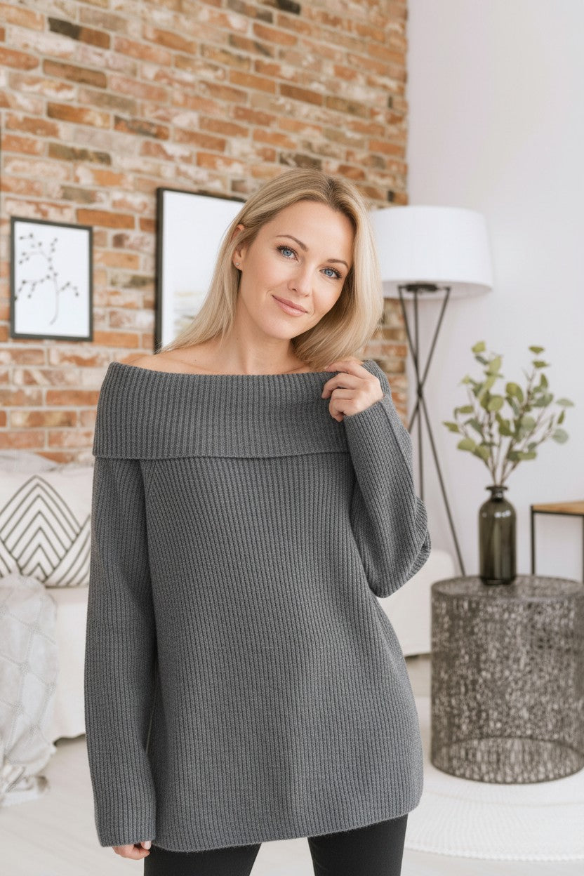 Veloura™ | Off-Shoulder trui